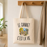 Tote Bag Beige Le Cannet c’est la vie
