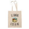 Tote Bag Beige Le Cantal c’est la vie
