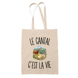 Tote Bag Beige Le Cantal c’est la vie