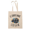 Tote Bag Beige Le cardio dance c'est la vie