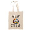 Tote Bag Beige Le Catch c’est la vie