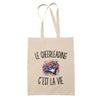 Tote Bag Beige Le Cheerleading c’est la vie