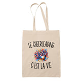 Tote Bag Beige Le Cheerleading c’est la vie