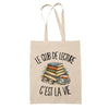 Tote Bag Beige Le club de lecture c'est la vie