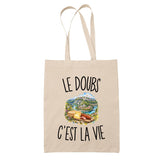 Tote Bag Beige Le Doubs c’est la vie