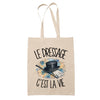 Tote Bag Beige Le dressage c'est la vie