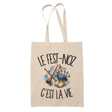 Tote Bag Beige Le fest-noz c'est la vie