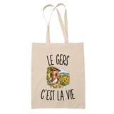 Tote Bag Beige Le Gers c’est la vie