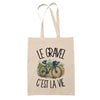 Tote Bag Beige Le gravel c'est la vie