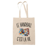 Tote Bag Beige Le Handball c’est la vie