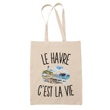 Tote Bag Beige Le Havre c’est la vie