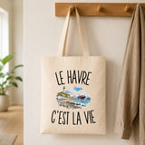 Tote Bag Beige Le Havre c’est la vie