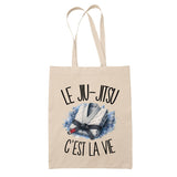 Tote Bag Beige Le jiu-jitsu c'est la vie