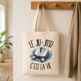 Tote Bag Beige Le jiu-jitsu c'est la vie