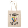 Tote Bag Beige Le Jonglage c’est la vie