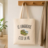 Tote Bag Beige Le Languedoc c’est la vie