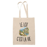 Tote Bag Beige Le Lot c’est la vie