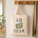Tote Bag Beige Le Lot c’est la vie