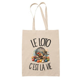 Tote Bag Beige Le loto c'est la vie