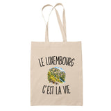Tote Bag Beige Le Luxembourg c’est la vie