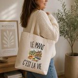 Tote Bag Beige Le Mans c’est la vie