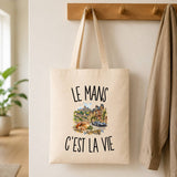 Tote Bag Beige Le Mans c’est la vie