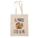 Tote Bag Beige Le Maroc c’est la vie