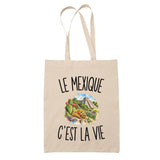 Tote Bag Beige Le Mexique c’est la vie