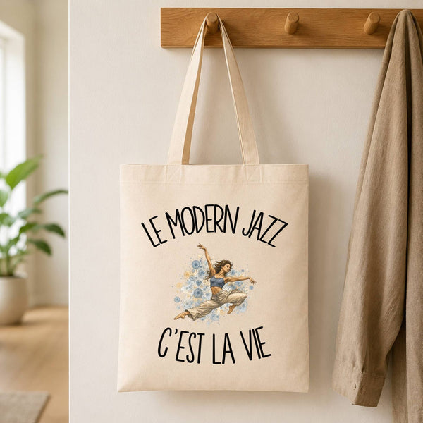 Tote Bag Beige Le modern jazz c'est la vie