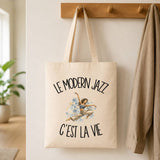 Tote Bag Beige Le modern jazz c'est la vie