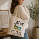 Tote Bag Beige Le Morvan c’est la vie