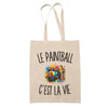 Tote Bag Beige Le Paintball c’est la vie