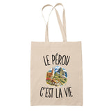 Tote Bag Beige Le Pérou c’est la vie
