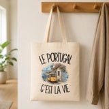 Tote Bag Beige Le Portugal c'est la vie