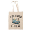 Tote Bag Beige Le saut en hauteur c'est la vie