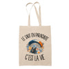 Tote Bag Beige Le saut en parachute c'est la vie