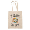 Tote Bag Beige Le Scrabble c’est la vie