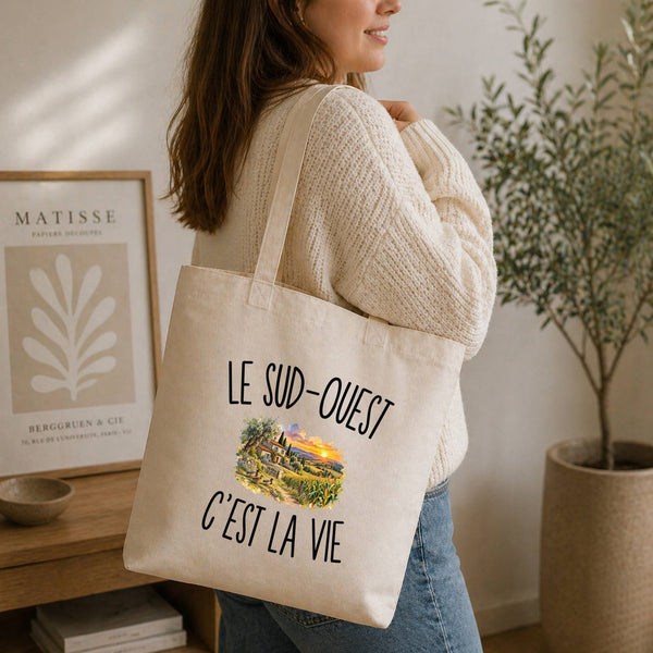 Tote Bag Beige Le Sud-Ouest c’est la vie