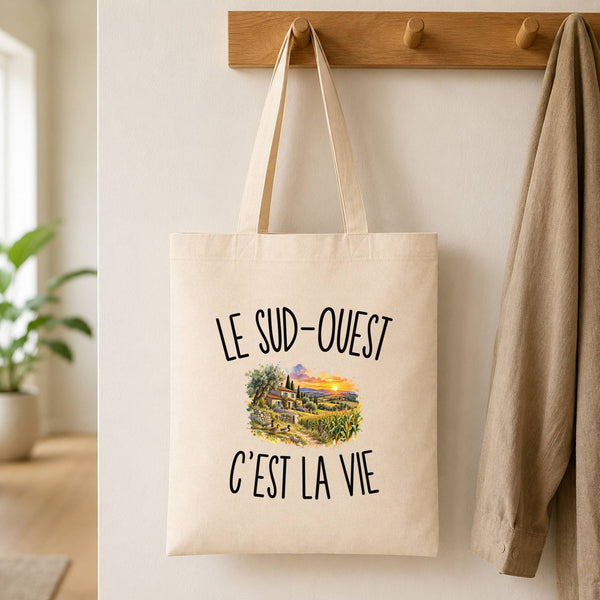 Tote Bag Beige Le Sud-Ouest c’est la vie