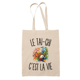 Tote Bag Beige Le Tai-Chi c’est la vie