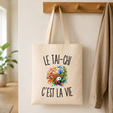 Tote Bag Beige Le Tai-Chi c’est la vie