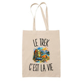 Tote Bag Beige Le Trek c’est la vie