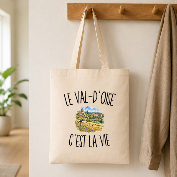 Tote Bag Beige Le Val-d’Oise c’est la vie