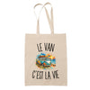 Tote Bag Beige Le Van c’est la vie