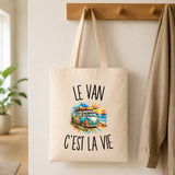 Tote Bag Beige Le Van c’est la vie
