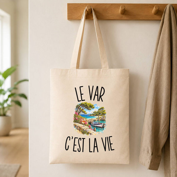 Tote Bag Beige Le Var c’est la vie