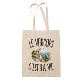 Tote Bag Beige Le Vercors c’est la vie
