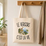 Tote Bag Beige Le Vercors c’est la vie