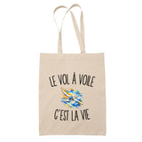 Tote Bag Beige Le Vol À Voile c’est la vie