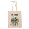 Tote Bag Beige Le VTT c'est la vie